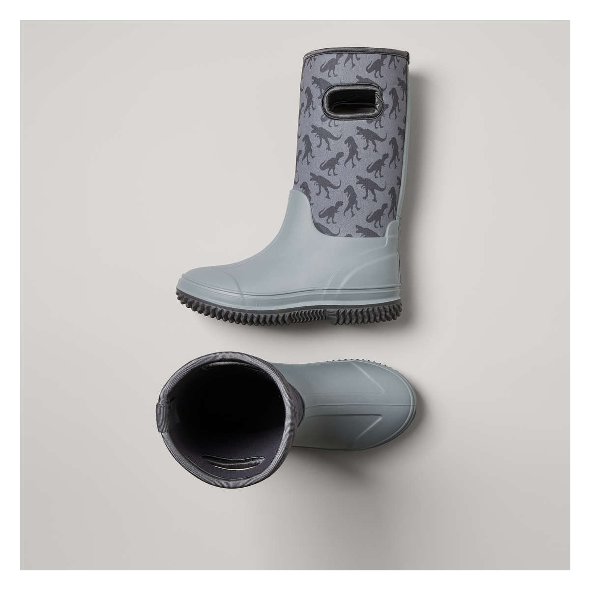 Grey hot sale rain boots